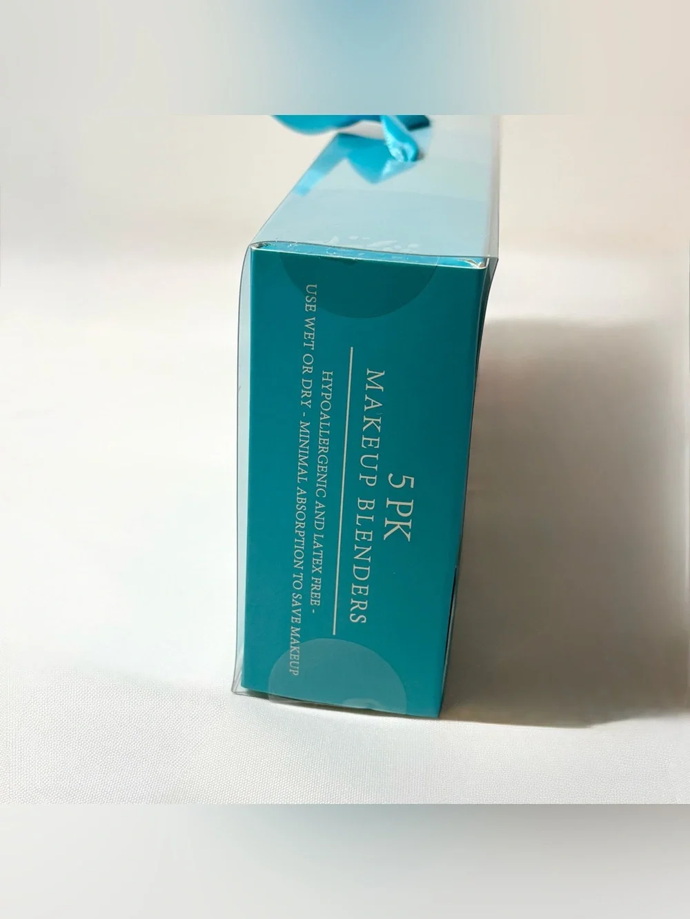 New Set of 5 Makeup Blender Sponges Hypoallergenic Latex Free Shades of Blue